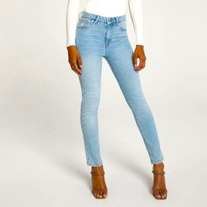 NWT New Good American Good Classic Blue508 Skinny High Rise Jeans size 8